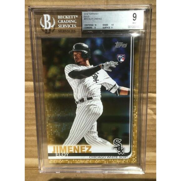 2019 Topps 5x7 ELOY JIMENEZ 670 Rookie Card 1/10 Gold Oversized BGS 9 RC Orioles - Picture 1 of 6